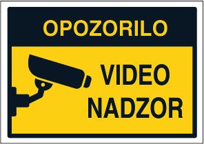 Varovano z video nadzorom