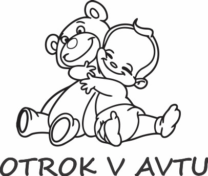 Nalepka Otrok v avtu T0008