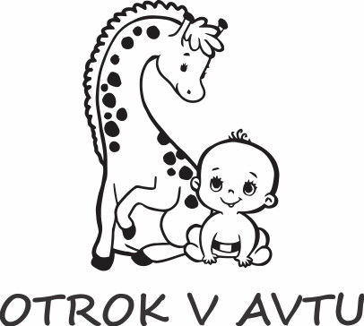 Nalepka Otrok v avtu T0016