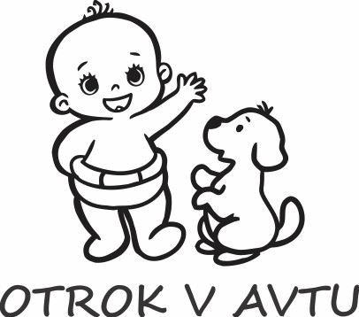 Nalepka Otrok v avtu T0017