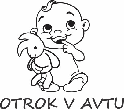 Nalepka Otrok v avtu T0027