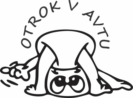 Nalepka Otrok v avtu T0028