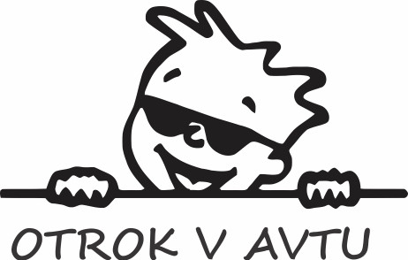 Nalepka Otrok v avtu T0044