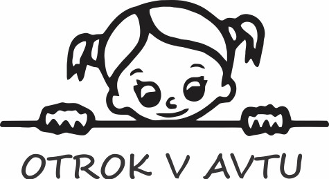 Nalepka Otrok v avtu T0045