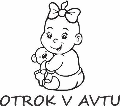 Nalepka Otrok v avtu T0047