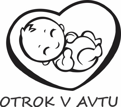 Nalepka Otrok v avtu T0058