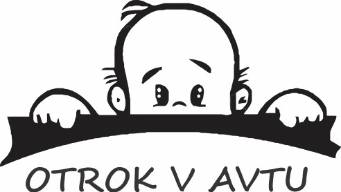 Nalepka Otrok v avtu T0062