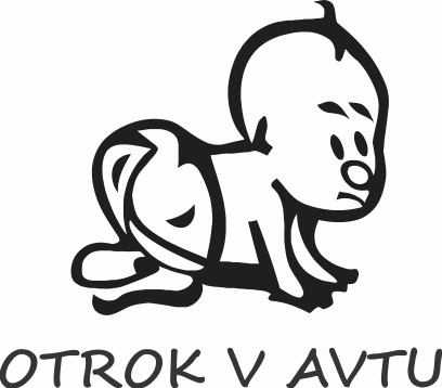 Nalepka Otrok v avtu T0065