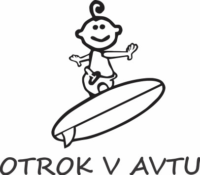 Nalepka Otrok v avtu T0073