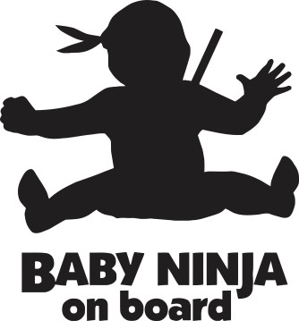 Nalepka Baby Ninja on board T0074