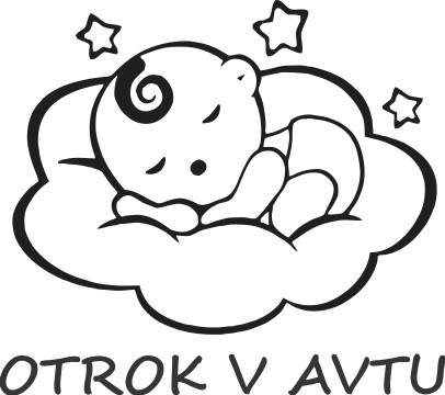 Nalepka Otrok v avtu T0080