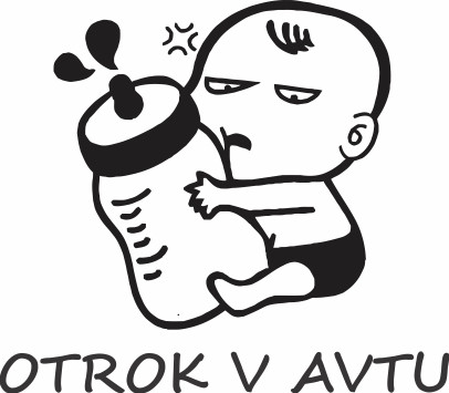 Nalepka Otrok v avtu T0081