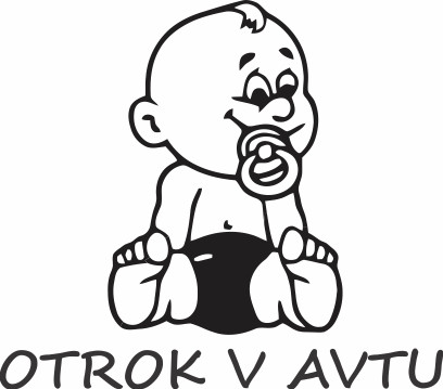 Nalepka Otrok v avtu T0101