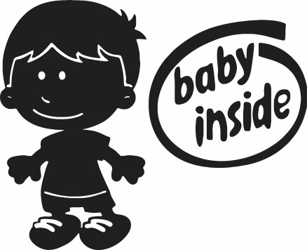 Nalepka Baby Inside T0102