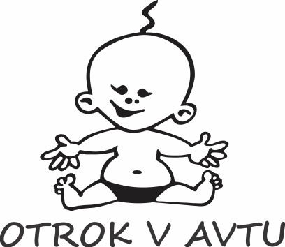 Nalepka Otrok v avtu T0112