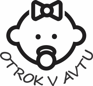 Nalepka Otrok v avtu T0118