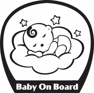 Nalepka Baby on Board T0121