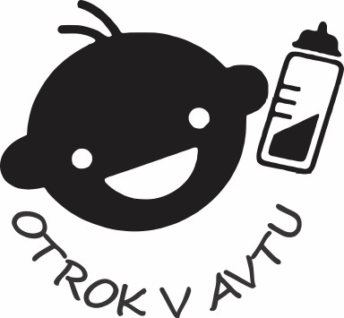 Nalepka Otrok v avtu T0124