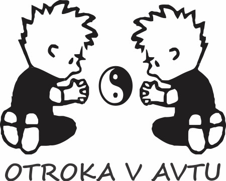 Nalepka Otroka v avtu T0127