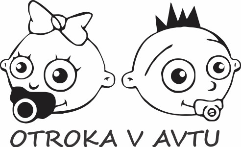 Nalepka Otroka v avtu T0138