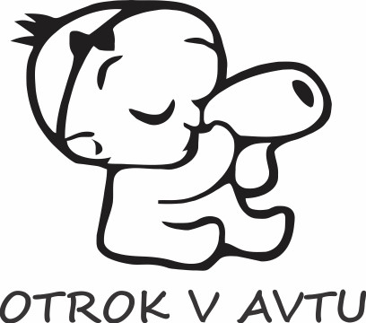 Nalepka Otrok v avtu T0141