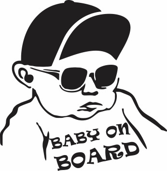 Nalepka Baby on Board T0146