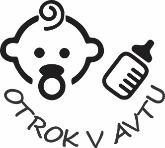 Nalepka Otrok v avtu T0147