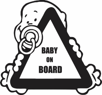 Nalepka Baby on Board T0156