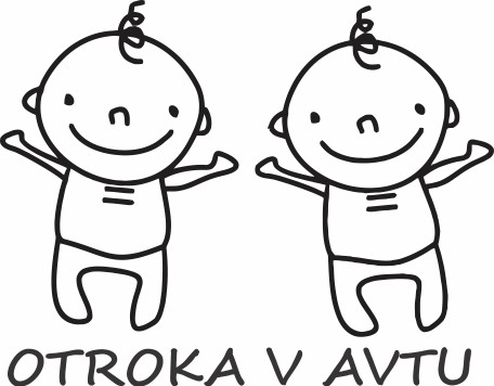 Nalepka Otroka v avtu T0163