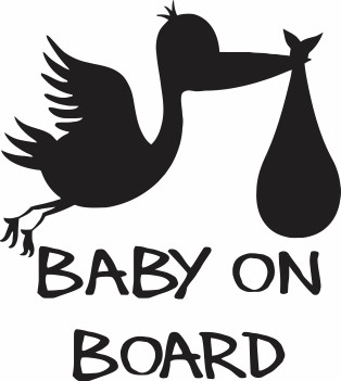 Nalepka Baby on Board T0164