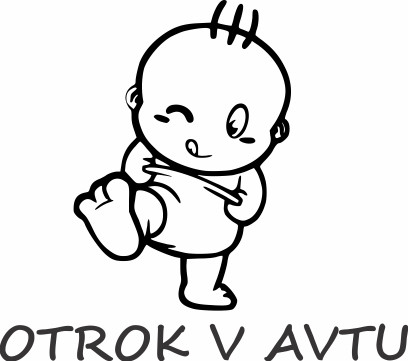 Nalepka Otrok v avtu T0168