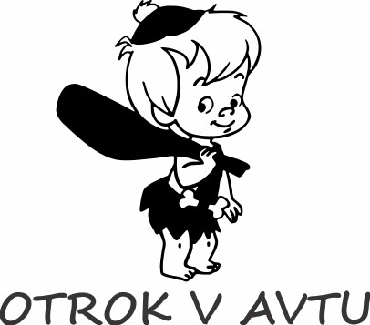 Nalepka Otrok v avtu T0175