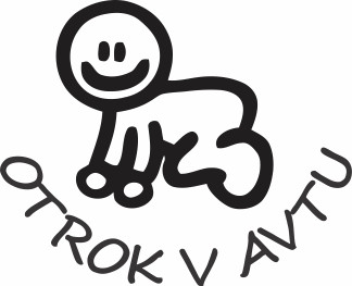 Nalepka Otrok v avtu T0179