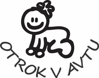 Nalepka Otrok v avtu T0180