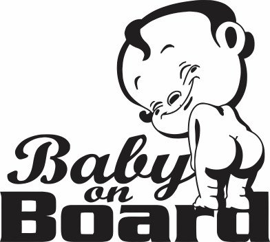 Nalepka Baby on Board T0119