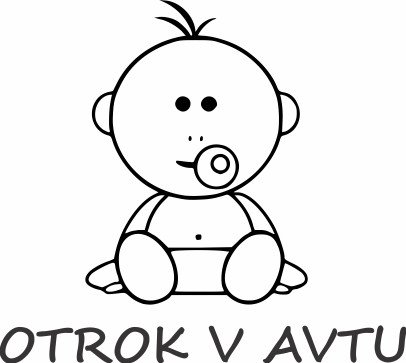Nalepka Otrok v avtu T0170