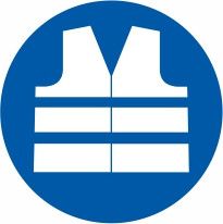 Znak Obvezna uporaba odsevnega telovnika