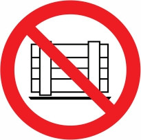 Znak Prepovedano odlaganje ali skladiščenje