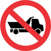 Znak Prepovedano za tovorna vozila