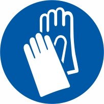 Znak Obvezna uporaba zaščitnih rokavic