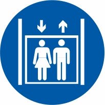 Znak Obvezna uporaba dvigala