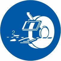 Znak Obvezna nastavitev pritrditve