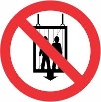Znak Prepovedana uporaba dvigala