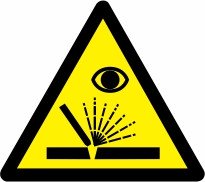 Znak Pozor! UV sevanje pri varjenju