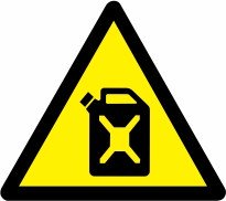 Znak Pozor! Možnost izlitja goriva