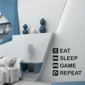 Eat, Sleep, Game, Repeat A0595