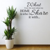 What I love the most about my home is who I share it with A0368