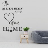 Stenska nalepka The kitchen is the love of our home A0906