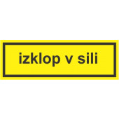 Elektro znak Izklop v sili