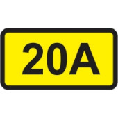 Elektro znak 20A